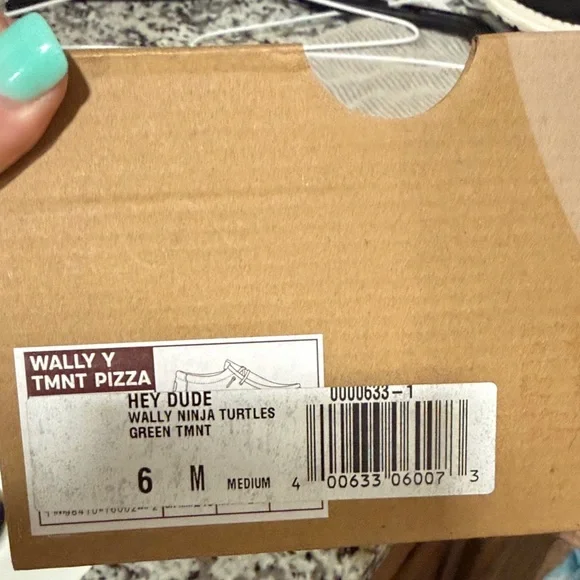 Boys Teenage Mutant Ninja Turtles Green Hey Dudes - Picture 6 of 7